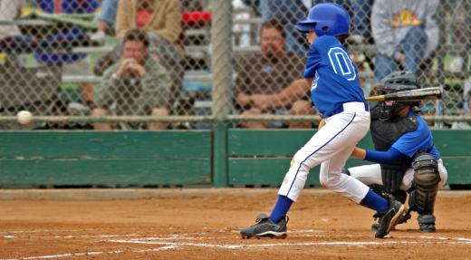 The National Anthem is often played before local sporting events, such as baseball games.
