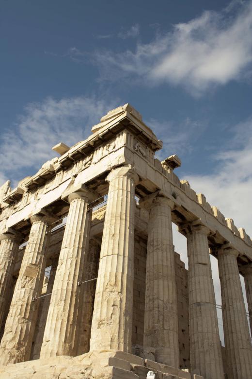 The Greek Parthenon is an example of classical architecture.