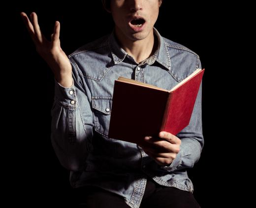 Negative space is used when positioning actors on a stage.