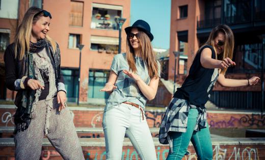 Flash mobs are spontaneous gatherings of people involved in a synchronized activity like dancing.