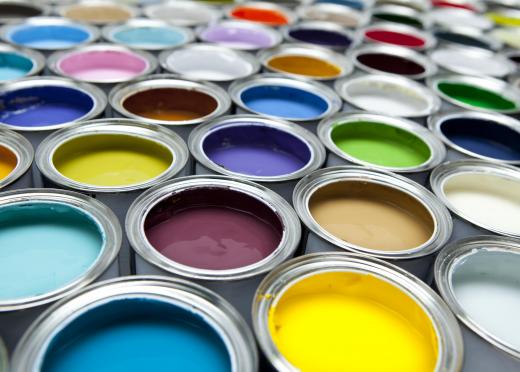 Occasionally house paint is used for painting murals.
