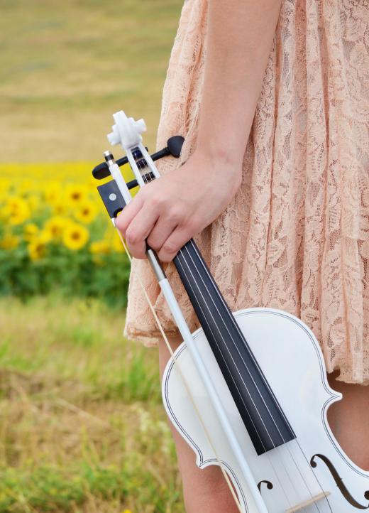Country music often features a fiddle.