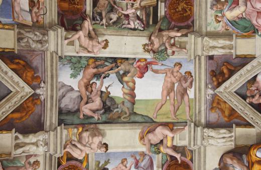 Michelangelo painted the ceiling of the Sistine Chapel during the Renaissance.