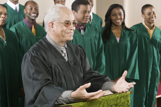 Churches tend to have highly organized choirs.