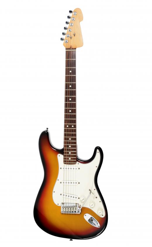 Disco music often featured an electric guitar.