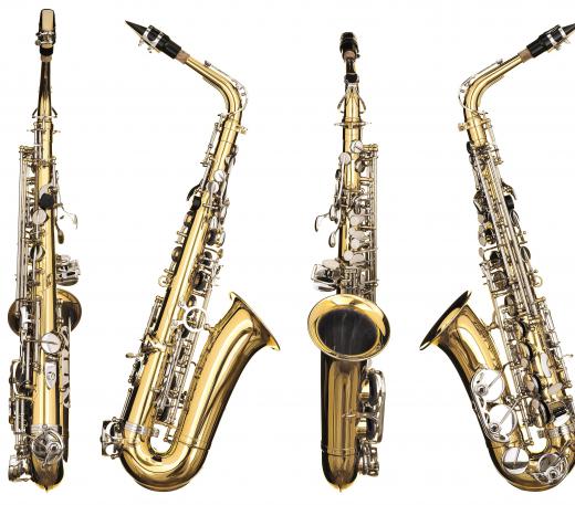 Saxophones are a popular woodwind.