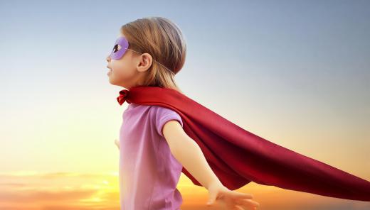 Superheroes are often role models for children.